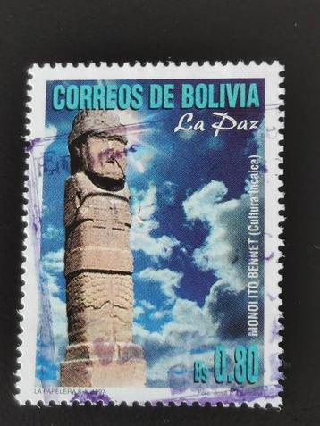Bolivie 1997 - La Paz - Monolithe de Bennet - préhistoire