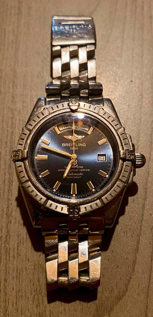BREITLING A45355 HEADWIND, Handtassen en Accessoires, Horloges | Heren, Gebruikt, Breitling, Staal, Staal, Ophalen of Verzenden