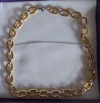 DAMESKETTING VAN HOOGKWALITEIT NIEUW. KLEUR GOUD EN WIT, Handtassen en Accessoires, Kettingen, Ophalen of Verzenden, Nieuw, Goud