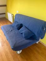 Clic-clac bon etat, Huis en Inrichting, Slaapkamer | Slaapbanken, Ophalen, Gebruikt, Blauw, Tweepersoons