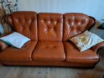 Bruine lederen 3 zit en 2x1 zit, Huis en Inrichting, Ophalen