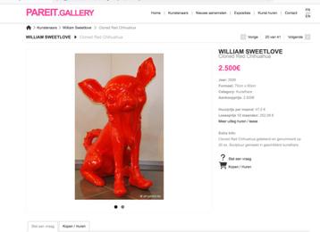 sculptuur van wiliam sweetlove beschikbaar voor biedingen
