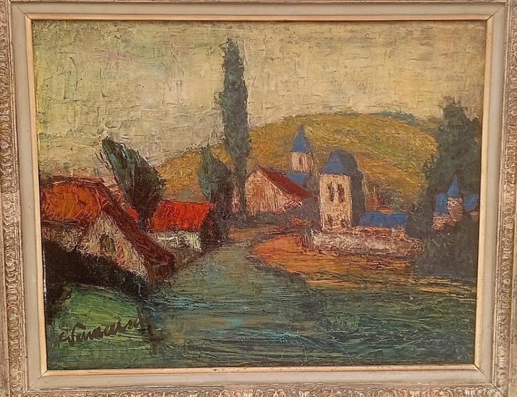 Peinture ancienne VERMEERSCH, Antiquités & Art, Art | Peinture | Classique, Enlèvement ou Envoi