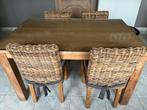 Keukentafel met 6 stoelen, Huis en Inrichting, Ophalen, Gebruikt
