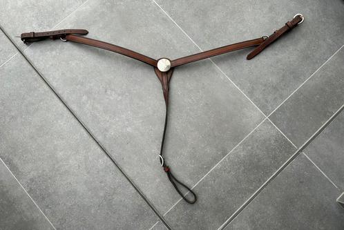 Western Borstriem - Zilveren concho, Dieren en Toebehoren, Paarden en Pony's | Hoofdstellen en Tuigage, Zo goed als nieuw, Western