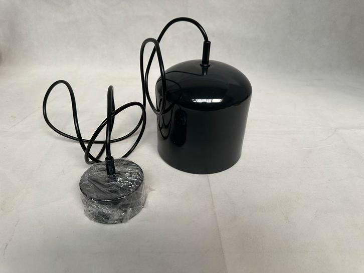 Moderne donkerblauwe hanglamp –nieuw,met kabel en plafondkap, Huis en Inrichting, Lampen | Plafondlampen, Nieuw, Metaal, Ophalen of Verzenden