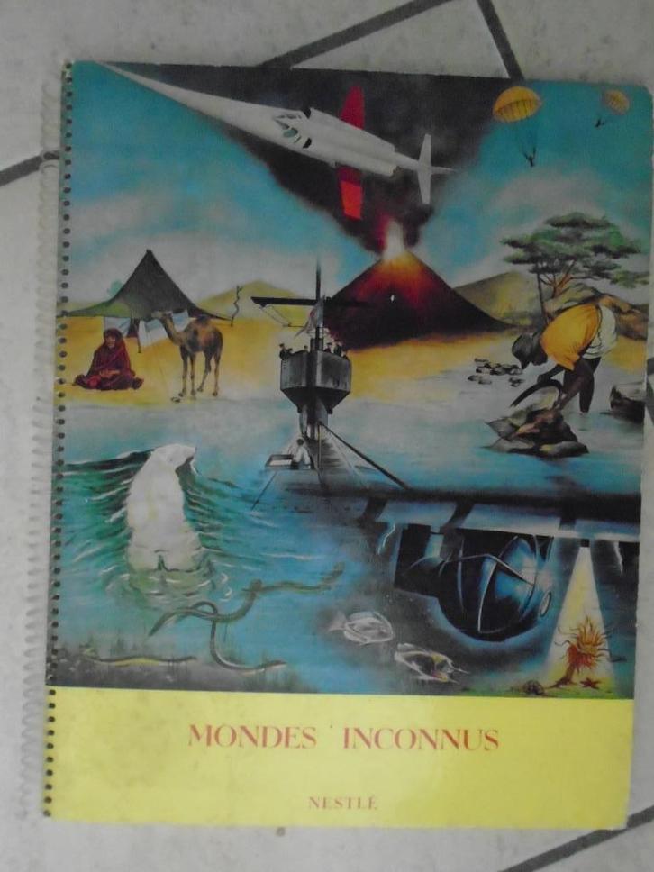 FARDE-ALBUM+CHROMOS “ONBEKENDE WERELD”NESTLE”BELGIË, Antiek en Kunst, Antiek | Overige Antiek, Ophalen of Verzenden