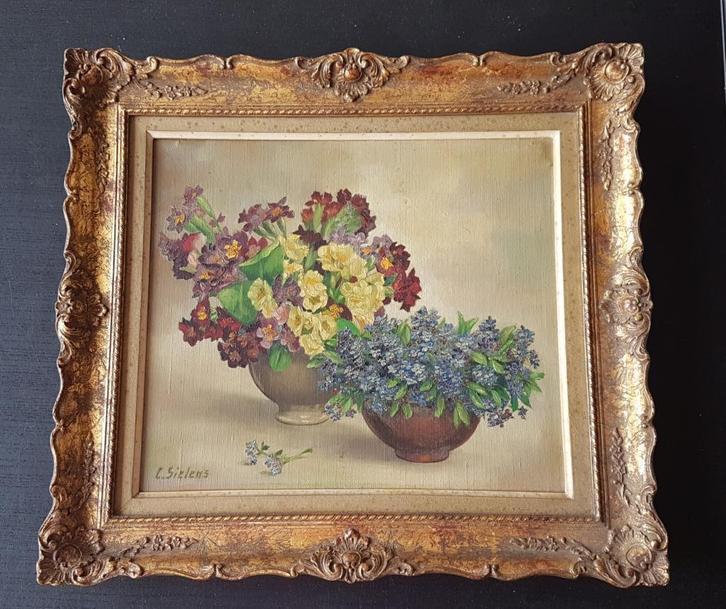 Schilderij van Clement Sielens, Antiek en Kunst, Kunst | Schilderijen | Klassiek, Ophalen of Verzenden