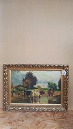 Prachtig landelijk schilderij met koeien, Antiek en Kunst, Ophalen