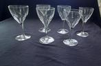 6 verres à vin blanc cristal ,VSL Gevaert., Antiquités & Art, Antiquités | Verre & Cristal, Enlèvement ou Envoi