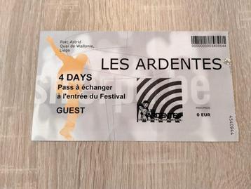 4 Days ticket Les Ardentes Festival 2007 beschikbaar voor biedingen