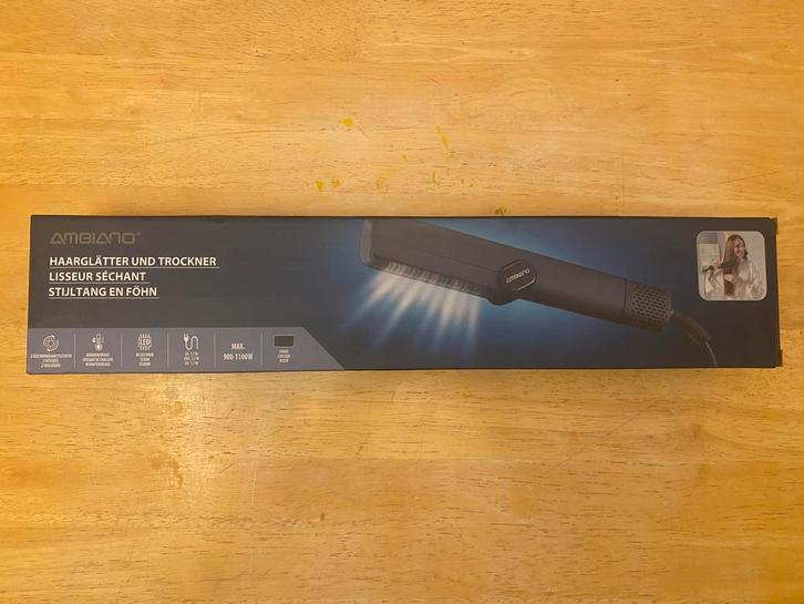 Stijltang en föhn (Ambiano) zwart - NIEUW en verpakt, Bijoux, Sacs & Beauté, Beauté | Soins des cheveux, Neuf, Sèche-cheveux, Envoi