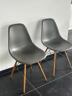vitra Eames DSW , esdoorn onderstel , basalt, Huis en Inrichting, Stoelen, Ophalen, Kunststof, Gebruikt, Grijs