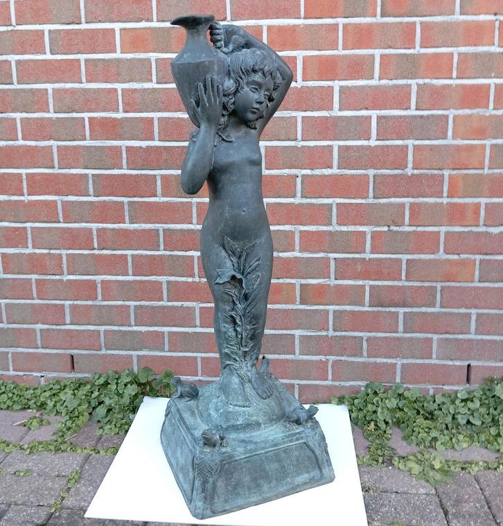 statue de jardin en bronze statue de fontaine, Jardin & Terrasse, Statues de jardin, Utilisé, Enlèvement ou Envoi