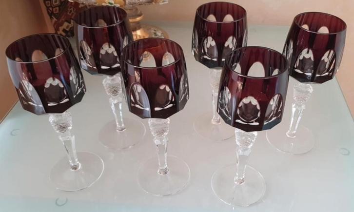 Zes Prachtige Nachtmann Antika Römer wijnglazen. Nieuw., Antiek en Kunst, Antiek | Glaswerk en Kristal, Verzenden