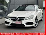 Mercedes E220d Coupé AUTOMAAT  AMG Xenon PANO MET VOLLEDIGE, Auto's, Mercedes-Benz, Automaat, Achterwielaandrijving, Zwart, Wit