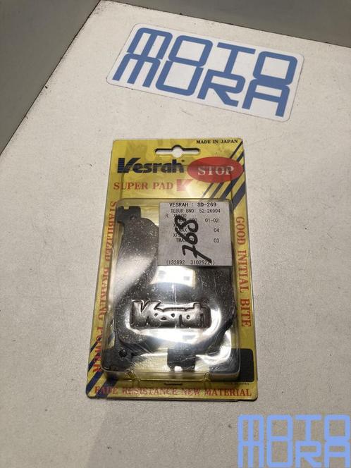 Vesrah SD-269 remblokken set Yamaha Xmax XP500 YP400 achterr, Motoren, Onderdelen | Yamaha, Nieuw, Ophalen of Verzenden
