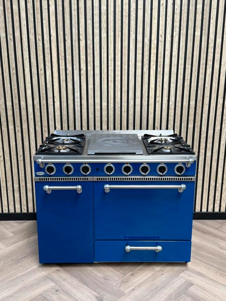 Prachtige Godin Koningsblauw 110cm + Gasoven, Elektronische apparatuur, Fornuizen, Gas, Grill, Ophalen of Verzenden