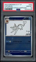 Vaporeon [Yu Nagaba] PSA 10 - 063/SV-P - Japanese Promo 2023, Ophalen of Verzenden, Zo goed als nieuw, Losse kaart