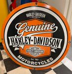 Emaille reclame Harley Davidson 77cm, Verzamelen, Ophalen of Verzenden, Zo goed als nieuw