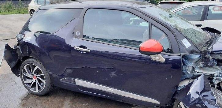 PORTIERRUIT RECHTS Citroën DS3 (SA) (01-2009/07-2015), Auto-onderdelen, Ruiten en Toebehoren, Citroën, Gebruikt