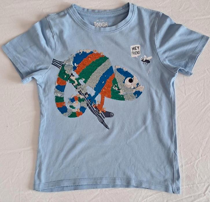 4 leuke jongens T-shirts mt 122, Kinderen en Baby's, Kinderkleding | Maat 122, Zo goed als nieuw, Ophalen
