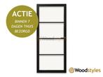 Staal look | Industriële deur | Smalle stijlen | OP VOORRAAD, Verzenden, Binnendeur, Nieuw, Schuifdeur