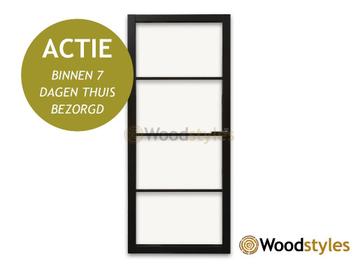 Staal look | Industriële deur | Smalle stijlen | OP VOORRAAD beschikbaar voor biedingen