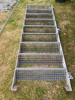 Trap voor buiten in RVS 9 treden, Doe-het-zelf en Bouw, Ladders en Trappen, Ophalen, Zo goed als nieuw, Trap