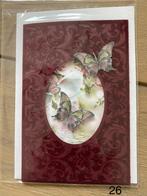 3d kaarten geborduurd met kraaltjes 26-50, Hobby en Vrije tijd, Kaarten | Zelfgemaakt, Ophalen of Verzenden, Nieuw