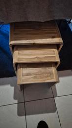 Tables en bois 3 pièces, Enlèvement, Comme neuf, Autres essences de bois