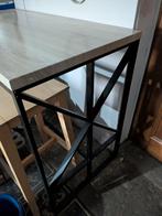 Hoge tafel + de 4  hoge barstoelen, Ophalen, Zo goed als nieuw
