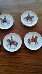Onderzetter voor glas met ruitermotief, paard, Ophalen, Gebruikt, Glas of Kopje