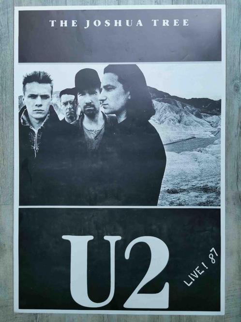 U2 - JOSHUA BOOM - 70/102 CM, Verzamelen, Posters, Zo goed als nieuw, Muziek, Deurposter of groter, Rechthoekig Staand, Ophalen of Verzenden
