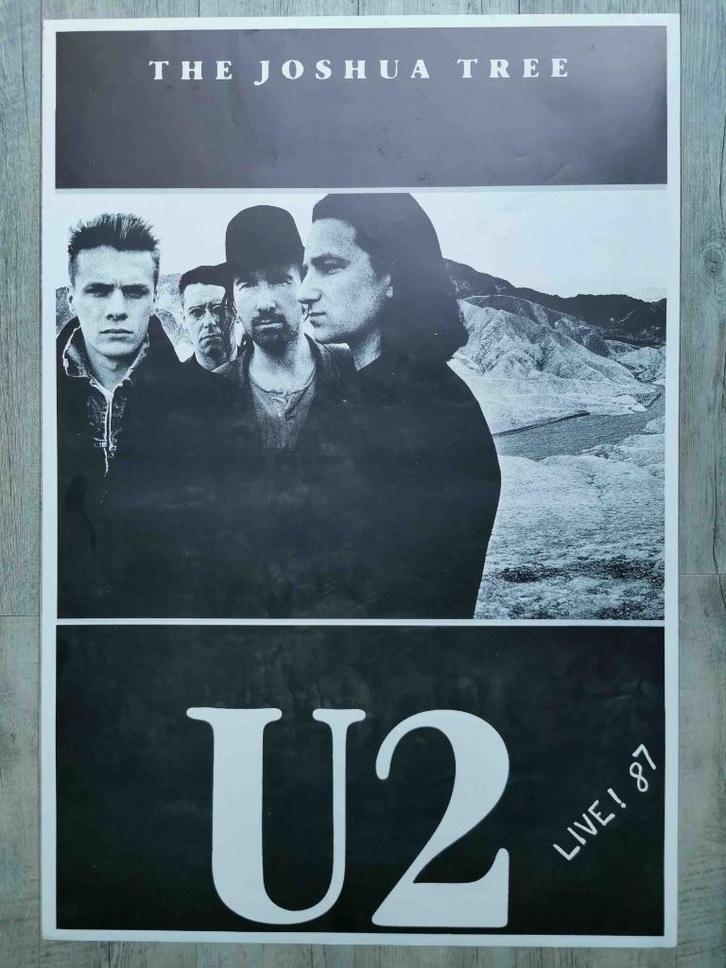 U2 - JOSHUA TREE - 70/102 CM, Verzamelen, Posters, Zo goed als nieuw, Muziek, Deurposter of groter, Rechthoekig Staand, Ophalen of Verzenden