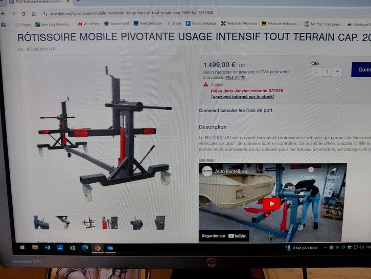 Intensief draaibare mobiele koffiebrander, Auto diversen, Autogereedschap, Ophalen