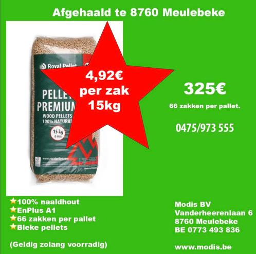 Pellets AFHAALPROMO 4,92€/zak (*), Tuin en Terras, Brandhout, Overige houtsoorten, 6 m³ of meer, Ophalen