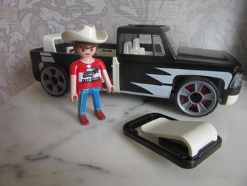 Playmobil 4340 Click and Go Pick-uptruck Zwart-wit  beschikbaar voor biedingen
