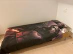 1 persoonsbed nieuwe matras van 90 euro, 90 cm, Eenpersoons, Bruin, Zo goed als nieuw