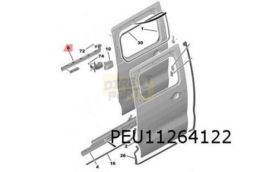 Opel / Citroen / Peugeot / Toyota rails schuifdeurgeleiding, Auto-onderdelen, Carrosserie, Deur, Citroën, Opel, Peugeot, Toyota