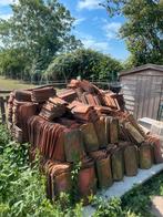 Lot oude boomse pannen, Doe-het-zelf en Bouw, Dakpannen en Dakbedekking, Ophalen, Gebruikt, Steen of Klei, 15 m² of meer