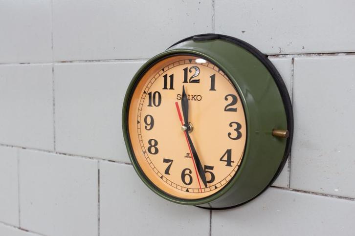Japanse wandklok Seikosha CO. LTD Seiko, Huis en Inrichting, Woonaccessoires | Klokken, Gebruikt, Wandklok, Analoog, Ophalen of Verzenden