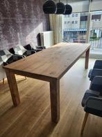 Tafel en stoelen, Huis en Inrichting, Ophalen, Teakhout, Zo goed als nieuw, Vijf personen of meer
