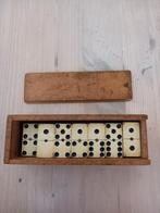 Oud domino spel met 27 blokjes van 1cm dik, Ophalen of Verzenden