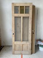 Antieke houten binnendeuren - pitch pine, 80 tot 100 cm, Gebruikt, Glas, Ophalen
