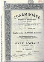 Charminière - 1923, 1920 à 1950, Action, Enlèvement ou Envoi