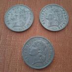 3 munten van 5 Franse frank 1945 en 1950, Ophalen of Verzenden, Frankrijk, Overige waardes, Losse munt