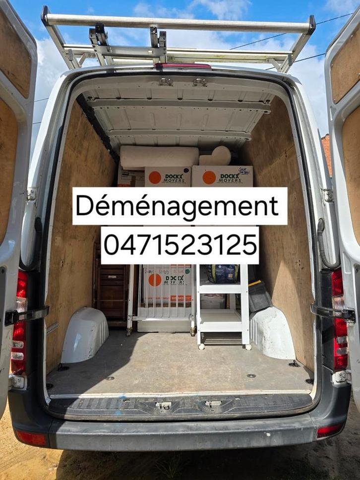 Déménagement Camionnette vide maison 0471523125, Diensten en Vakmensen, Verhuizers en Opslag