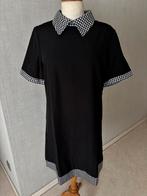 Zwart kleedje met geruite kraag, Kleding | Dames, Jurken, Zwart, Maat 42/44 (L), Nieuw, Ophalen of Verzenden