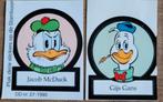 Donald Duck familie: 4 stickers, Ophalen of Verzenden, Donald Duck, Zo goed als nieuw, Plaatje of Poster